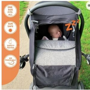 Snooze Shade Blackout Breatheable Sunshade for Car Seat